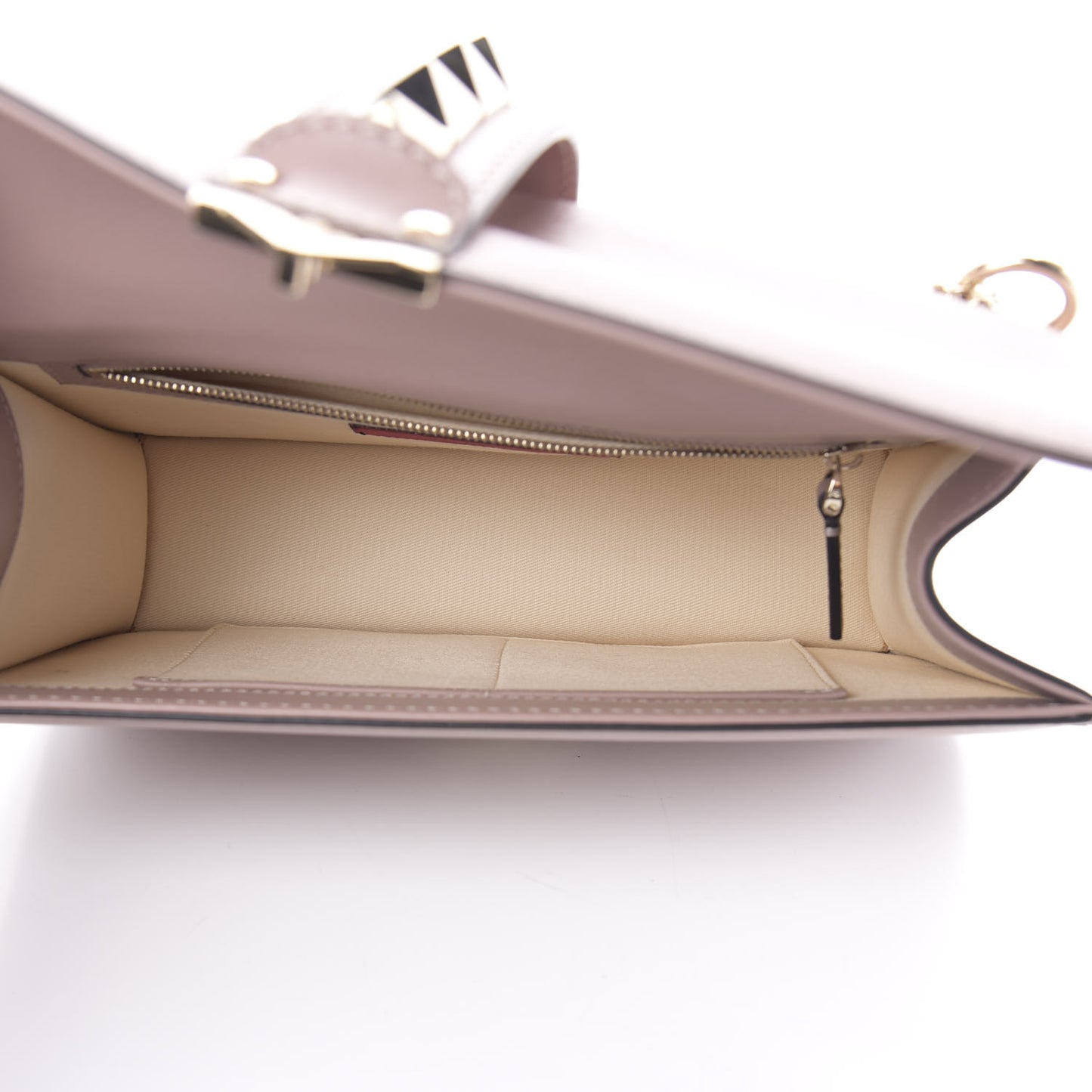 Vitello Medium Glam Lock Rockstud Flap Poudre
