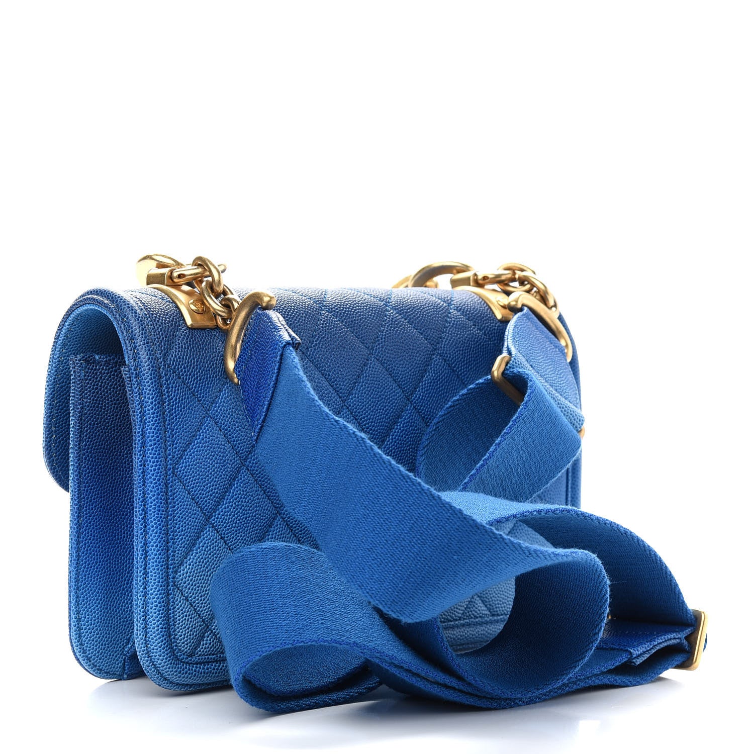 Chanel Caviar Quilted Small Sunset On The Sea Flap Blue 3 of 9