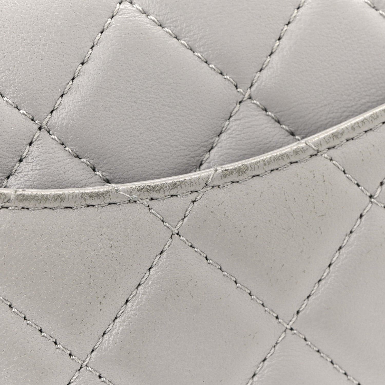 Chanel Lambskin Quilted Mini Rectangular Pearl Crush Flap Grey 13 of 13