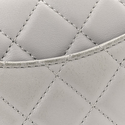 Chanel Lambskin Quilted Mini Rectangular Pearl Crush Flap Grey 13 of 13