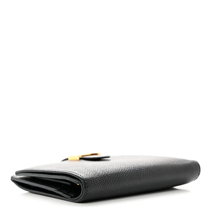 Hermes Epsom Bearn Compact Wallet Black 4 of 8