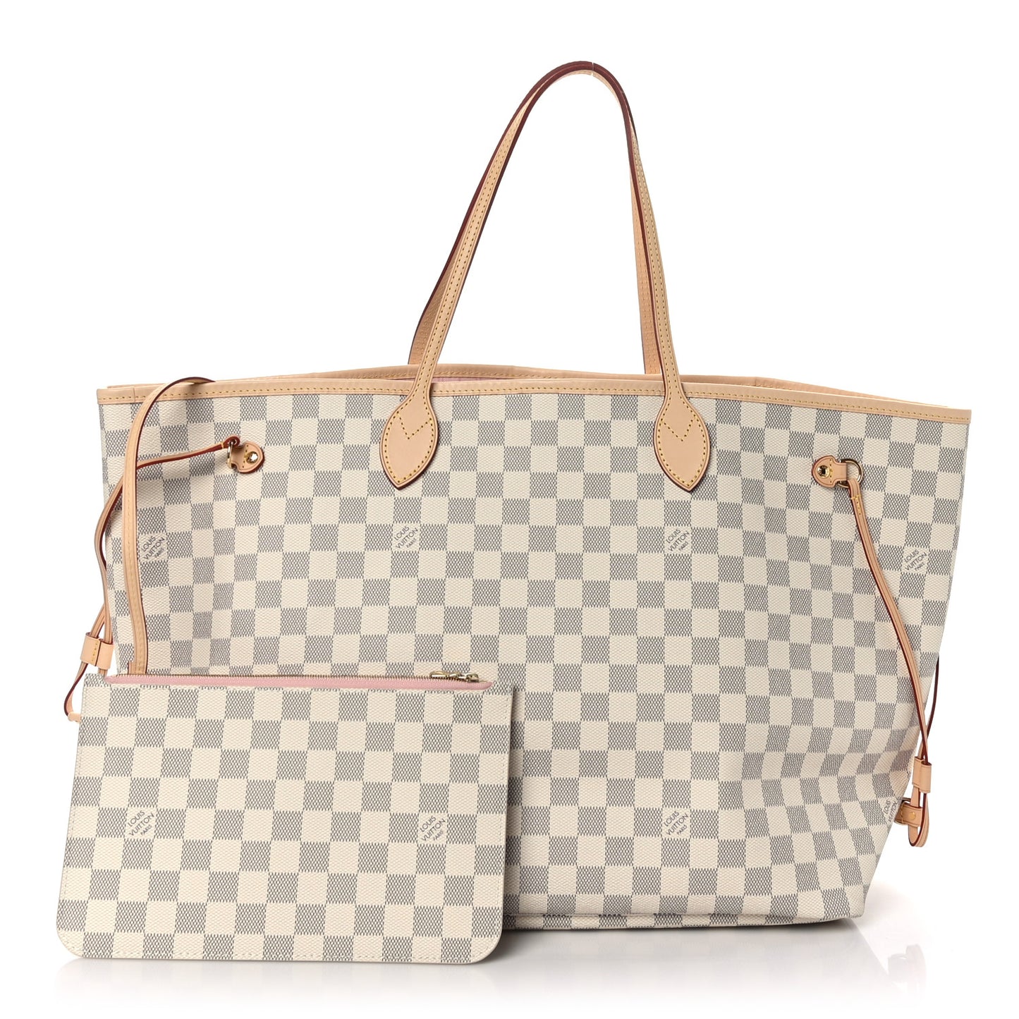 Damier Azur Neo Neverfull GM Rose Ballerine