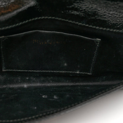 Saint Laurent Textured Patent Monogram Small Belle De Jour Clutch Black 5 of 7