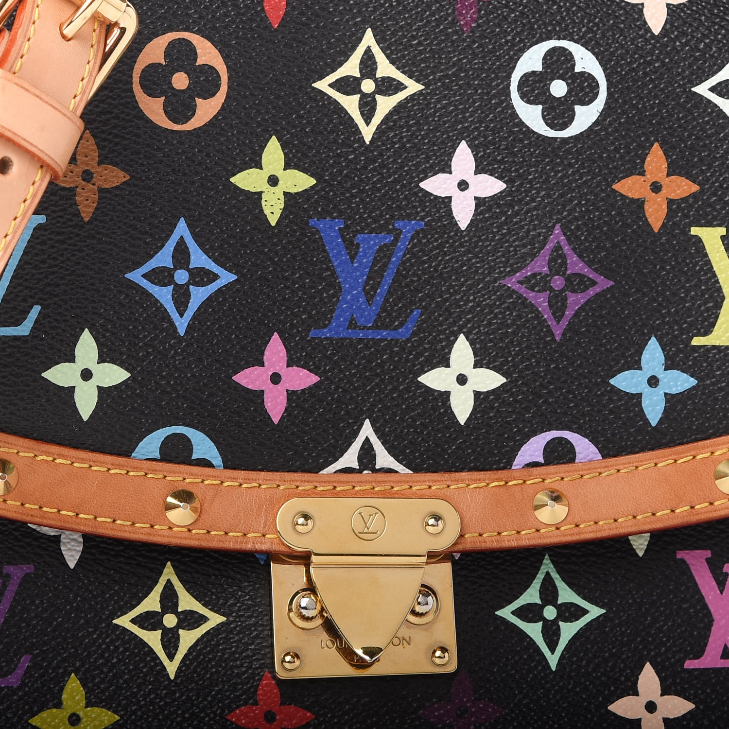 Louis Vuitton Monogram Multicolor Sologne Black 10 of 11