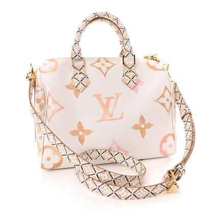 Louis Vuitton Monogram Giant By The Pool 2.0 Speedy Bandouliere 25 Beige 3 of 11