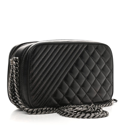 Chanel Lambskin Small Coco Boy Camera Case Black 3 of 11