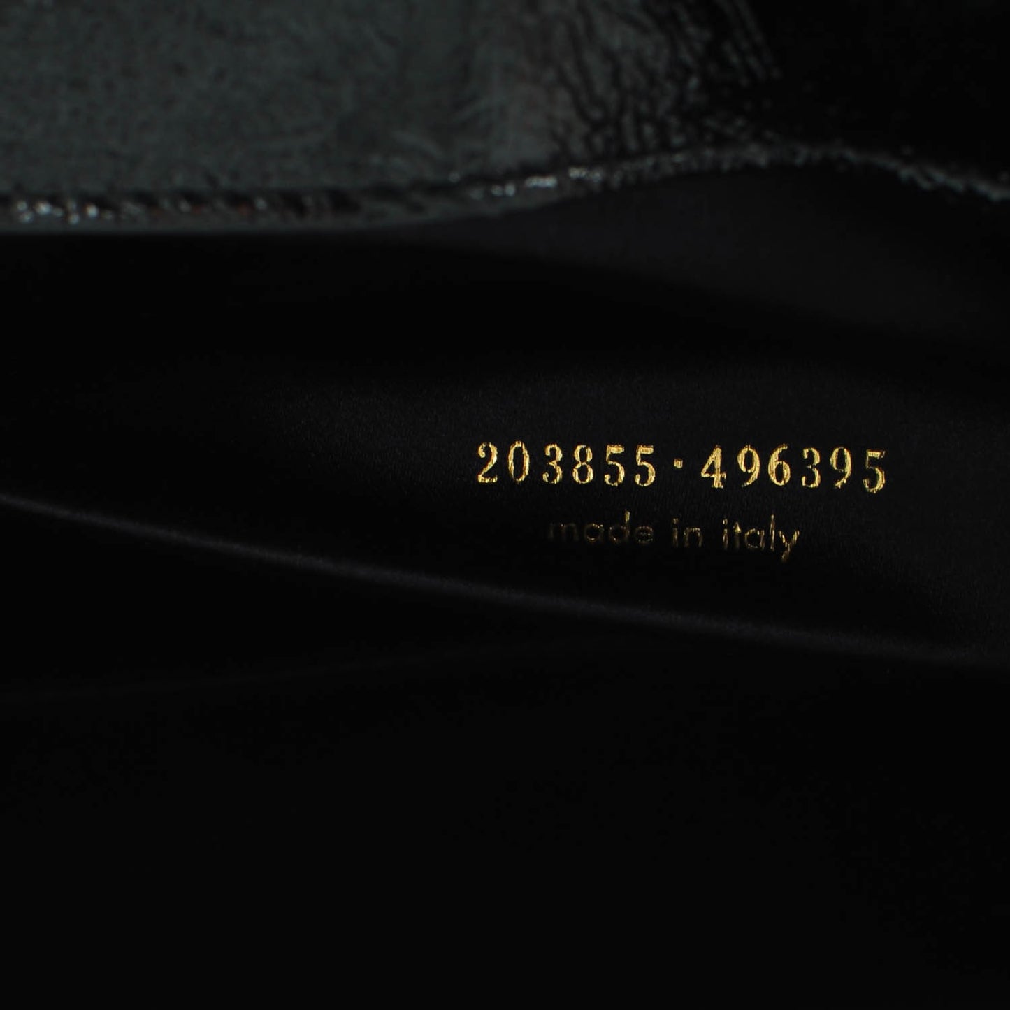 Textured Patent Monogram Large Belle De Jour Clutch Black