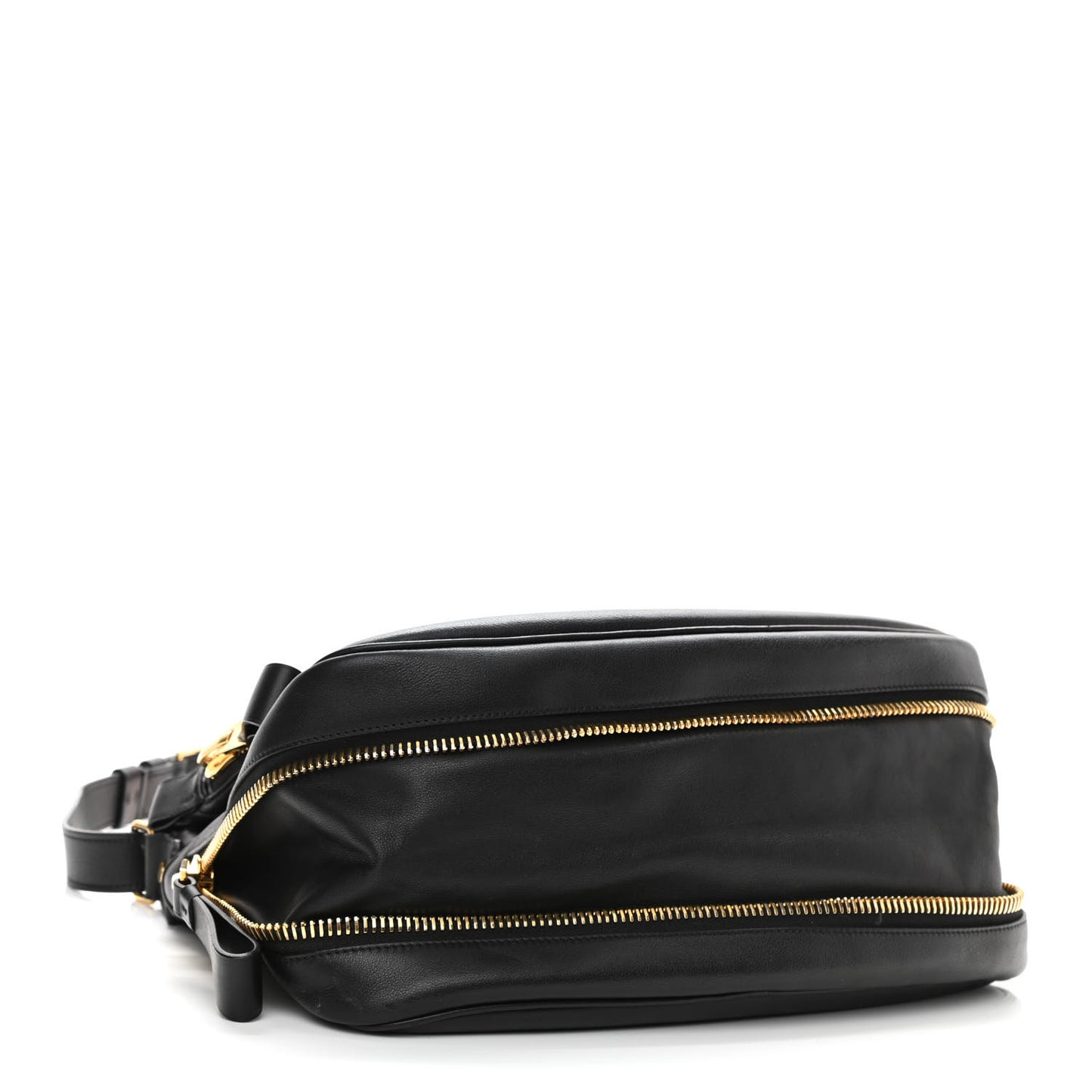 Calfskin Large Jennifer Crossbody Bag Black