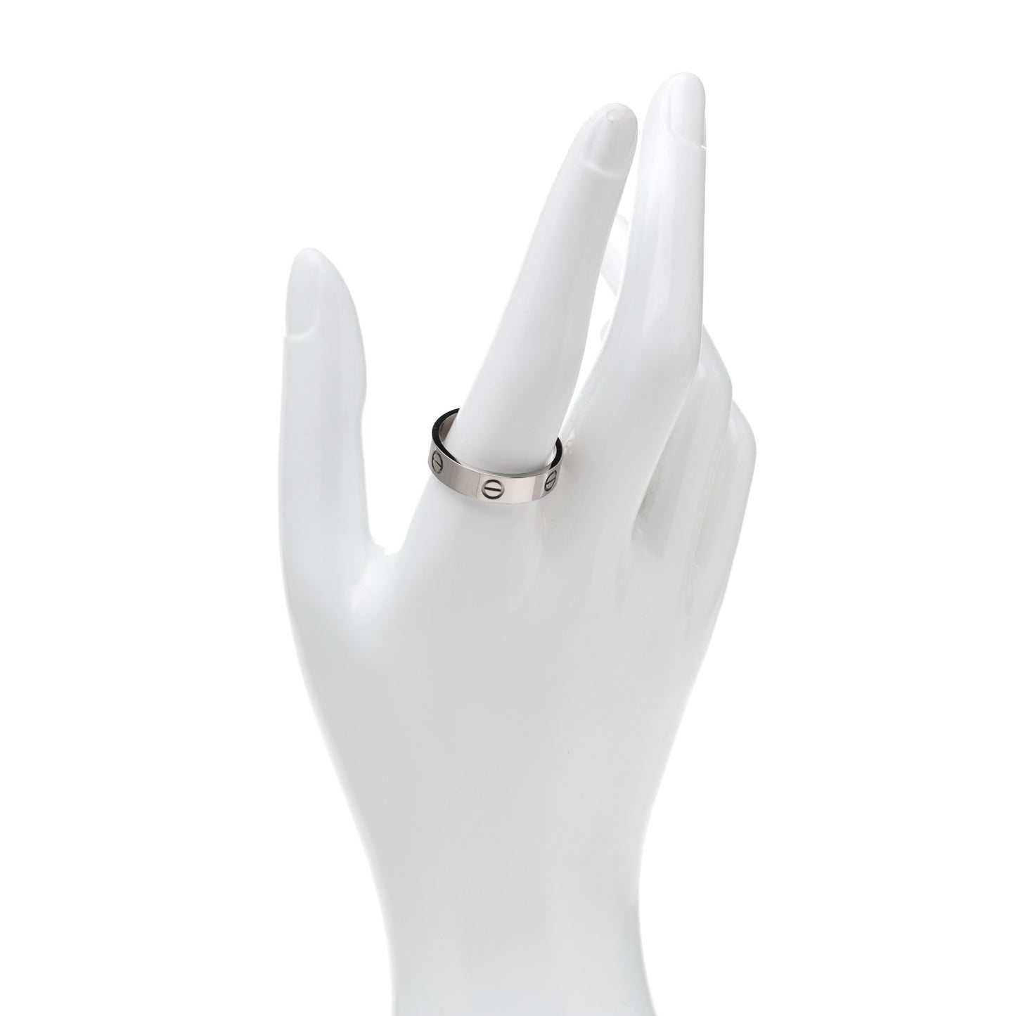 18K White Gold 5.5mm LOVE Ring 65 11
