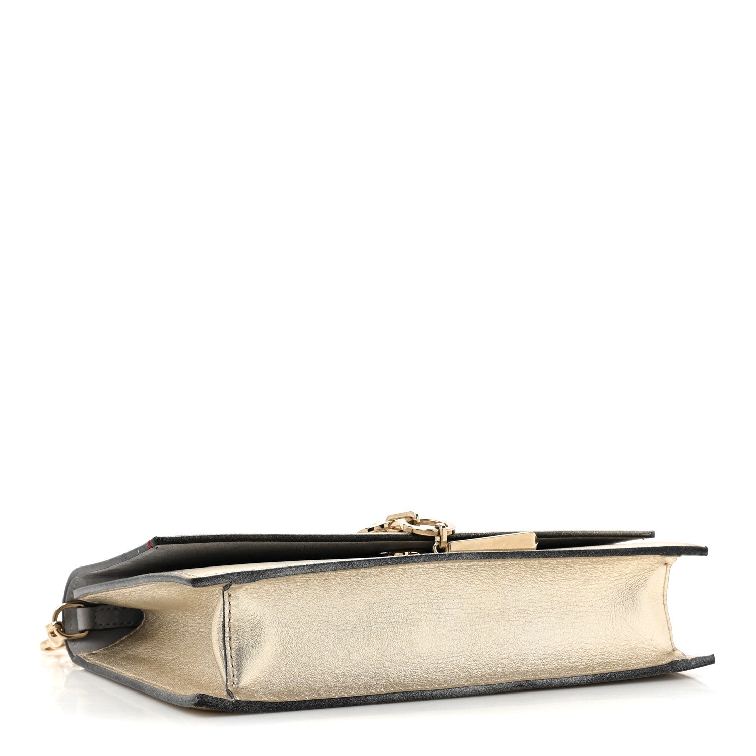 Valentino Garavani VALENTINO GARAVANI Metallic Nappa Small VCase Bag Platinum 4 of 12