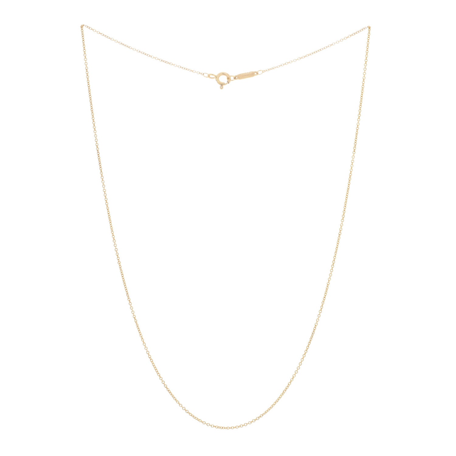 Tiffany 18K Yellow Gold Chain Necklace 16" 3 of 5