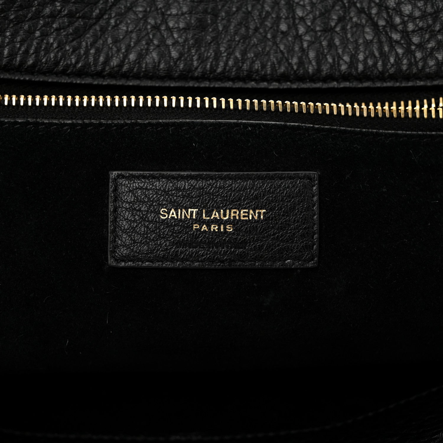 Saint Laurent Grained Deerskin Bea Tote Black 6 of 10