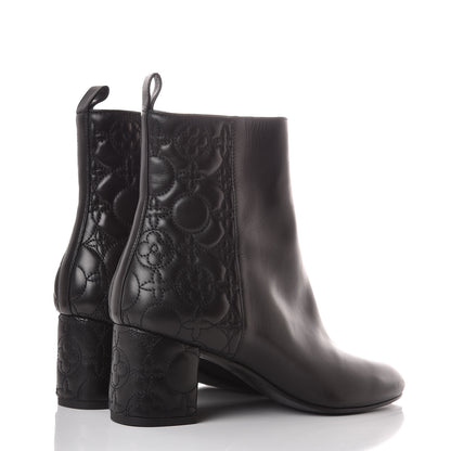 Louis Vuitton Lambskin Upstage Ankle Boots 40 Black 4 of 10