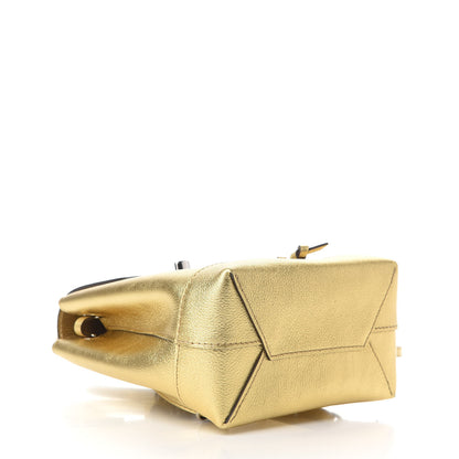 Louis Vuitton Metallic Calfskin Lockme Mini Backpack Gold 4 of 8