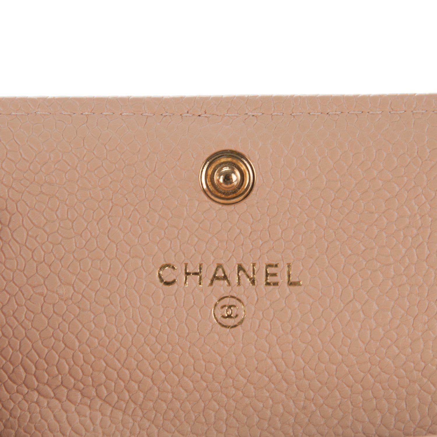Chanel Caviar Quilted Boy Card Holder Wallet Beige Clair 6 of 8