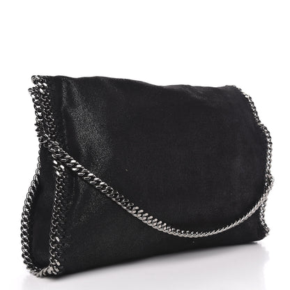 Stella McCartney Shaggy Deer Small Falabella Fold Over Tote Black 3 of 9