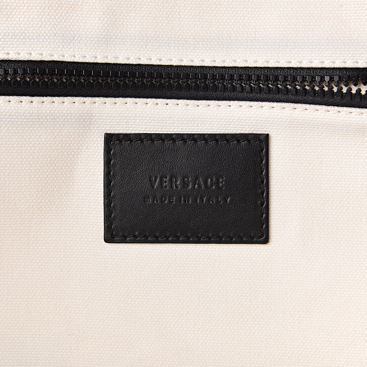 Canvas Logo Tote Black White