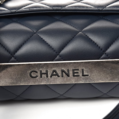 Chanel Lambskin Quilted Medium Trendy CC Flap Dual Handle Bag Navy Blue 11 of 11
