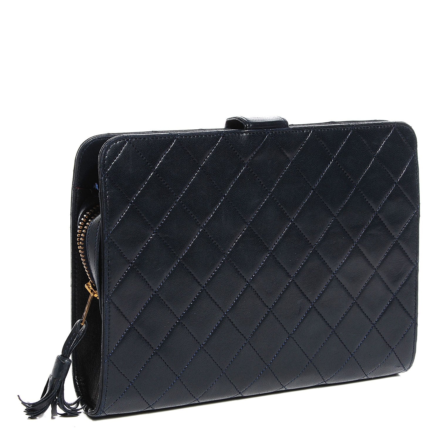 Chanel Lambskin Quilted Shoulder Bag Black 3 of 7
