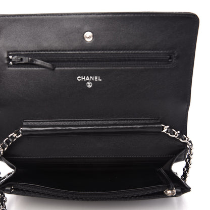 Chanel Caviar Timeless CC Wallet On Chain WOC Black 5 of 11