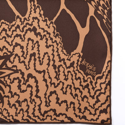 Hermes Silk The Three Graces Scarf 90 Tabac Brun 2 of 4