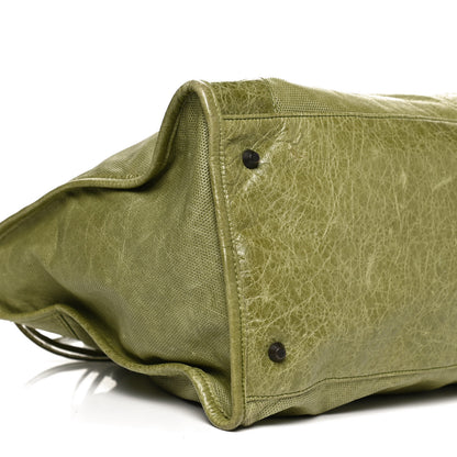 Balenciaga Agneau Perforated Classic Hardware Work Light Olive 9 of 12
