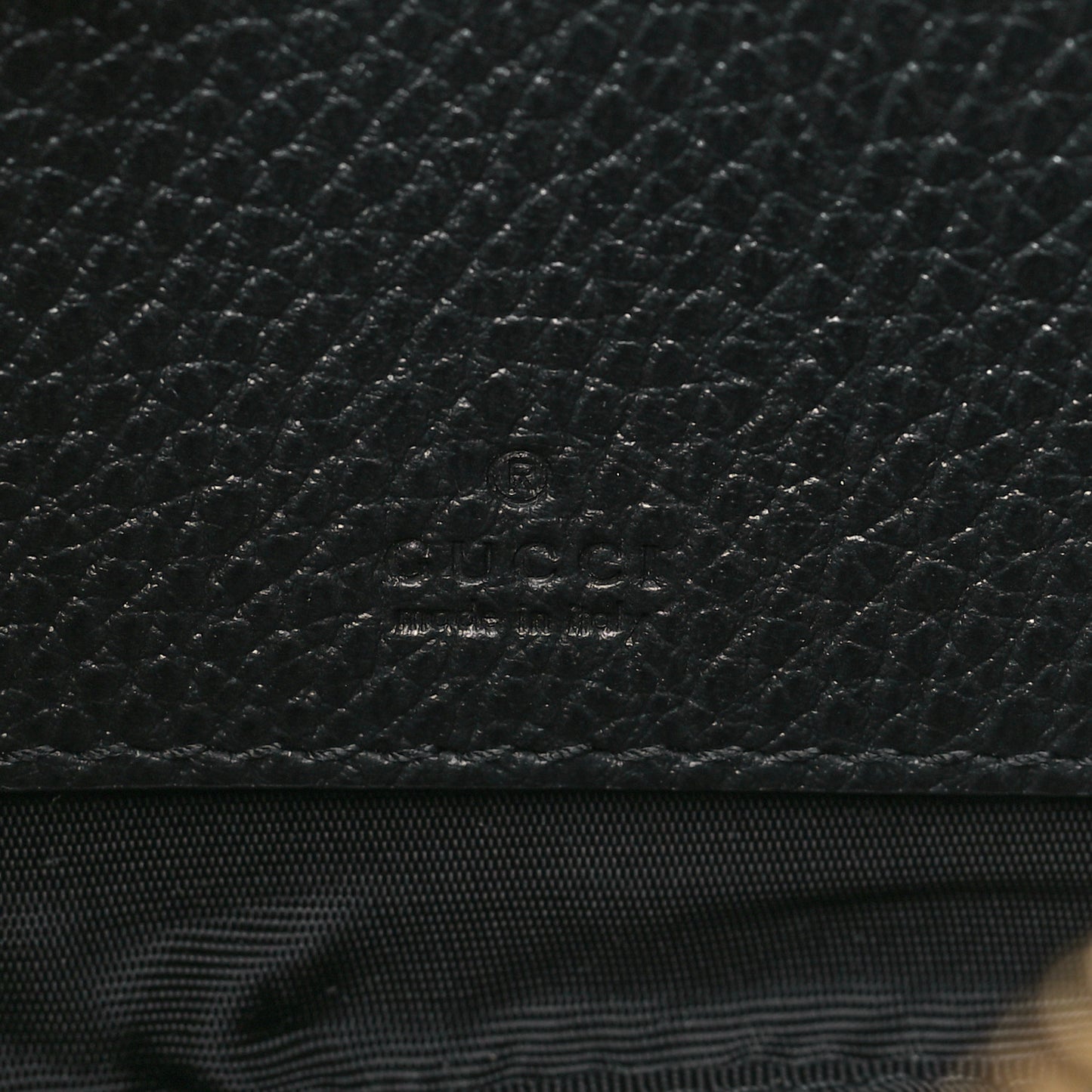 Dollar Calfskin Super Mini GG Marmont Chain Shoulder Bag Black
