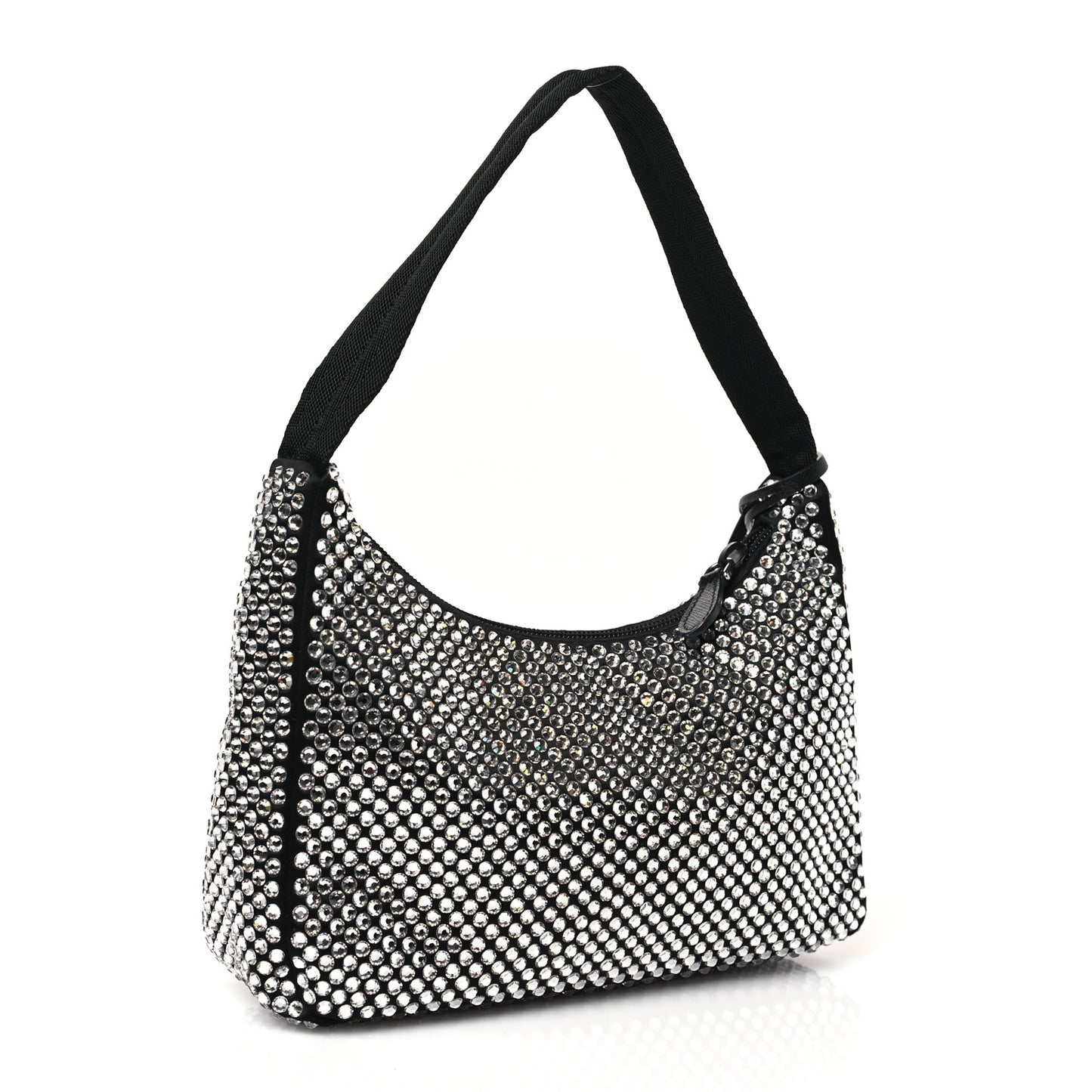 Satin Crystal Mini Re-Edition 2000 Bag Cristal