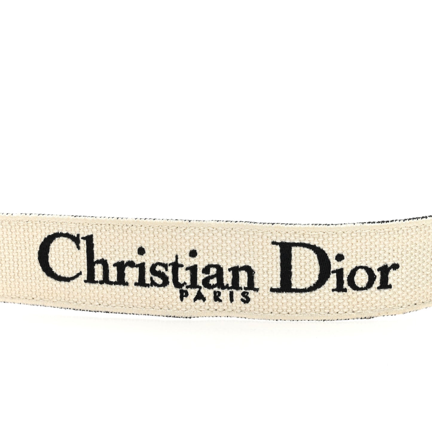 Canvas Embroidered Shoulder Strap Black Ultramatte
