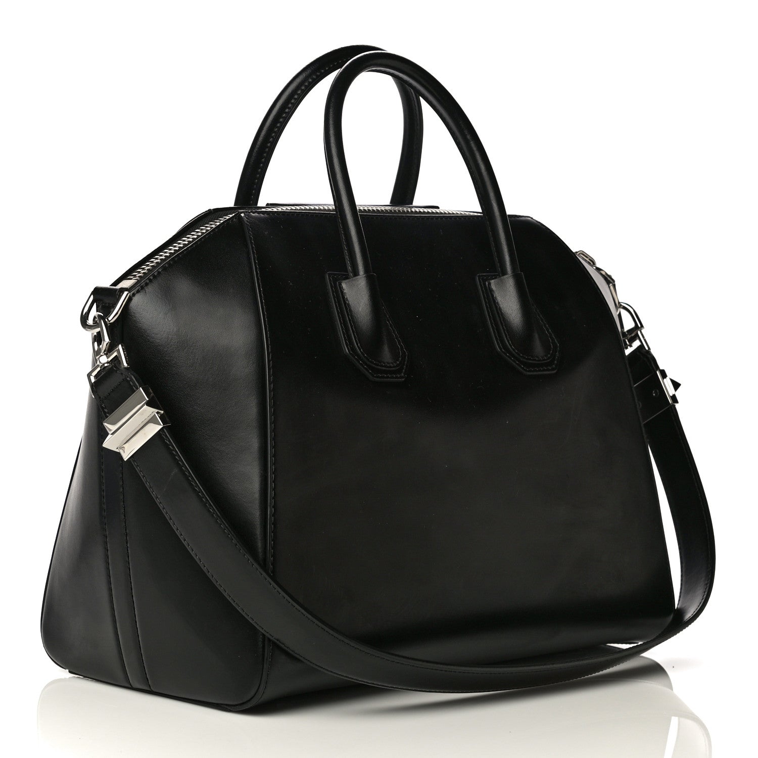 Givenchy Shiny Lord Calfskin Medium Antigona Black 3 of 20