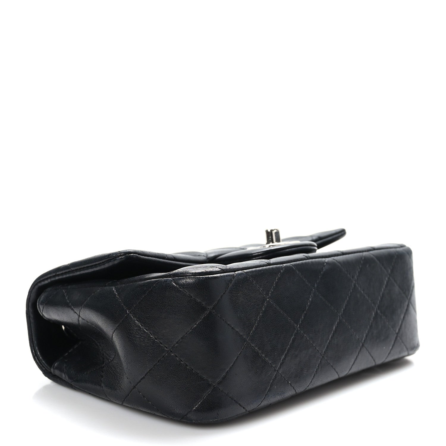 Chanel Lambskin Quilted Valentine Charms Mini Rectangular Flap Black 4 of 10
