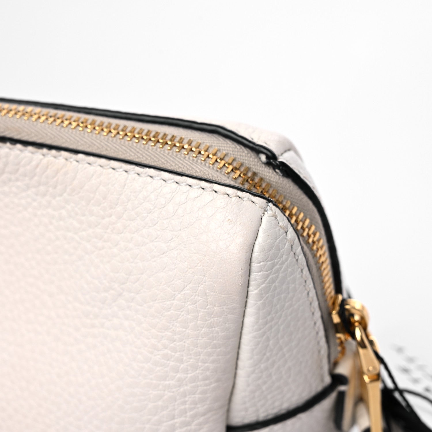 Prada Vitello Daino Cosmetic Pouch White 14 of 15