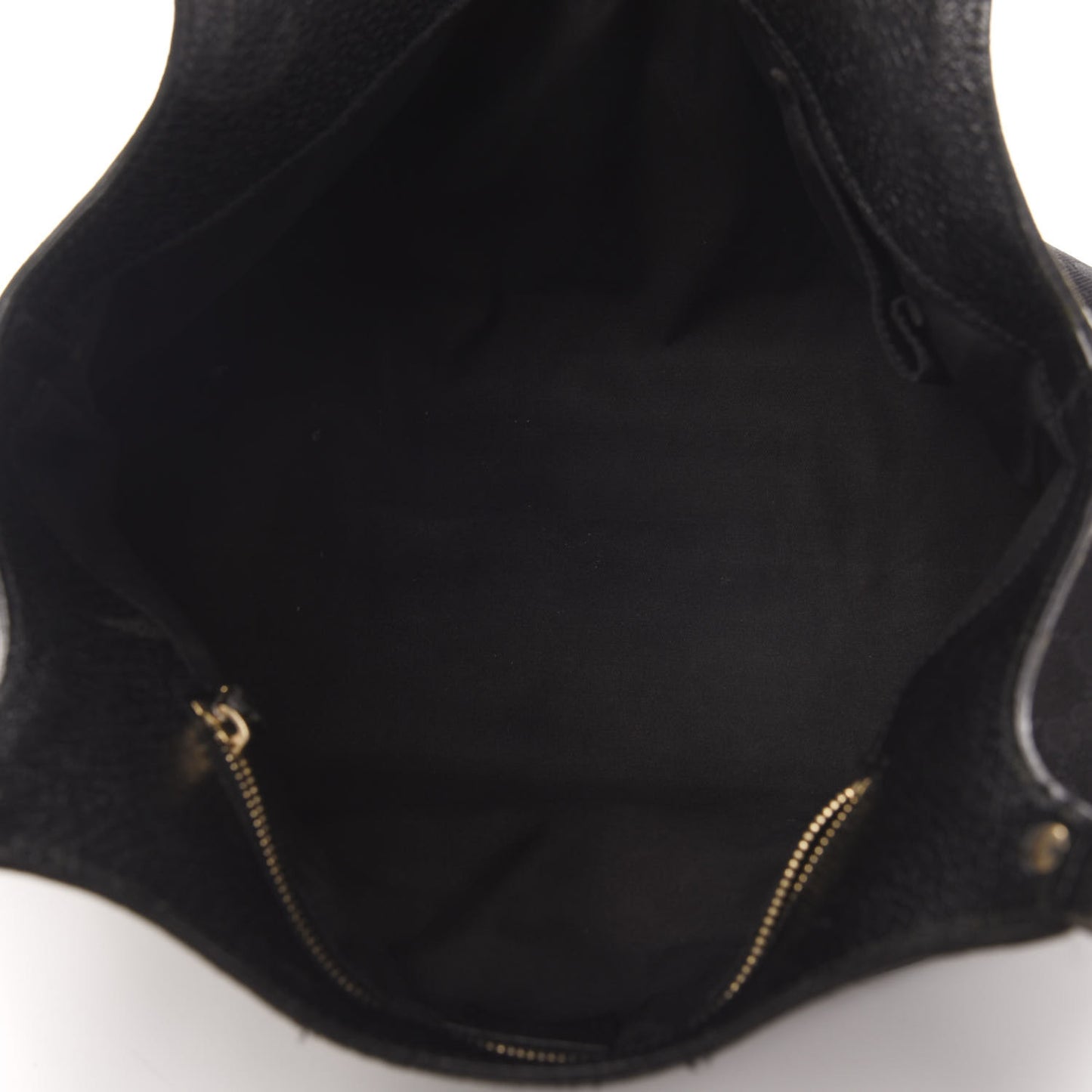 Monogram Bamboo Handle Shoulder Bag Black