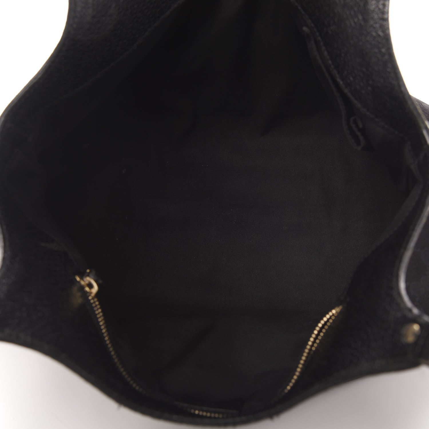 Gucci Monogram Bamboo Handle Shoulder Bag Black 5 of 14