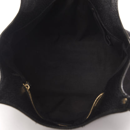 Gucci Monogram Bamboo Handle Shoulder Bag Black 5 of 14