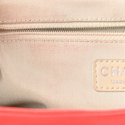 Chanel Washed Lambskin Medium Chain Around Messenger Red 10 of 10