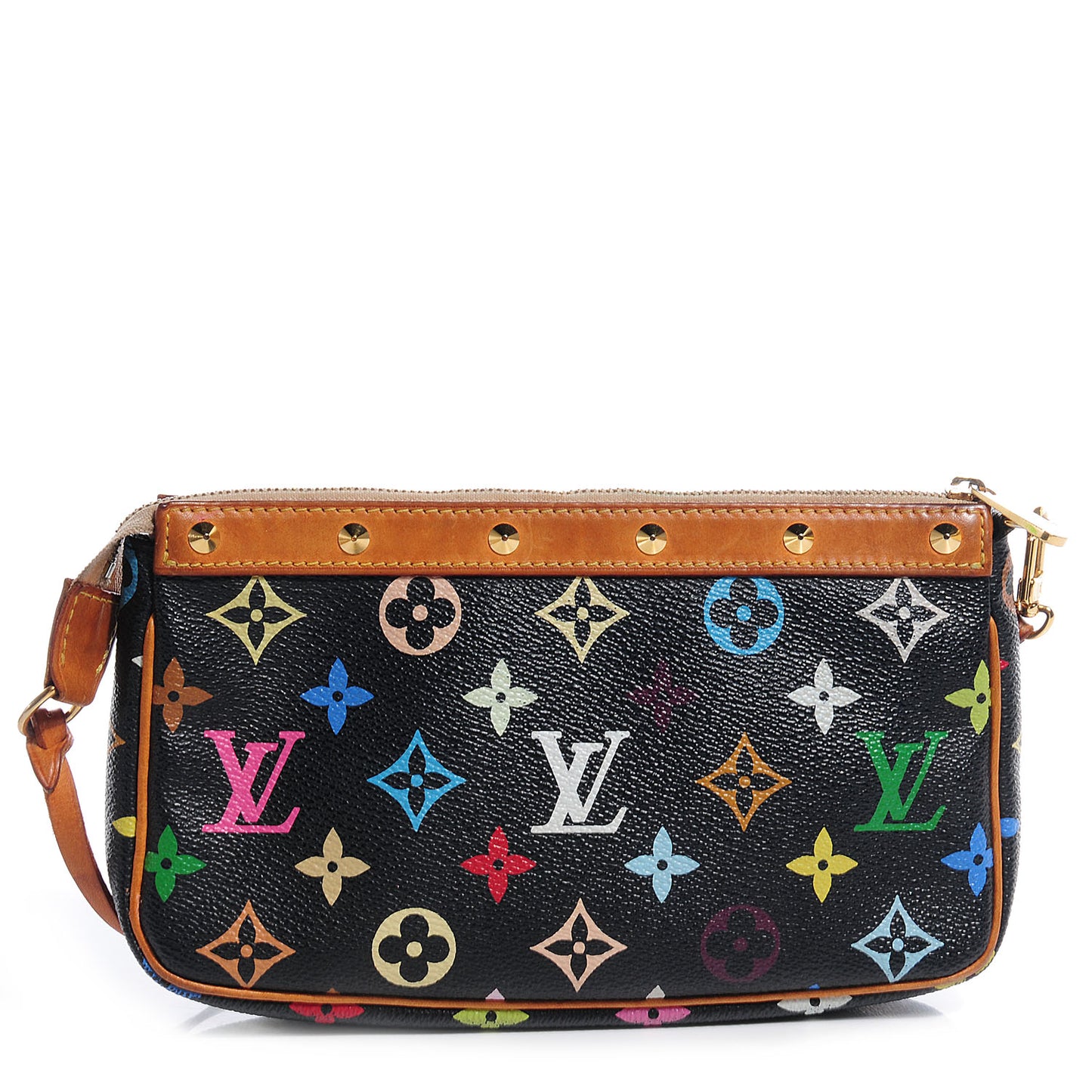 Monogram Multicolor Pochette Accessories Black
