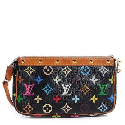 Louis Vuitton Monogram Multicolor Pochette Accessories Black 1 of 8