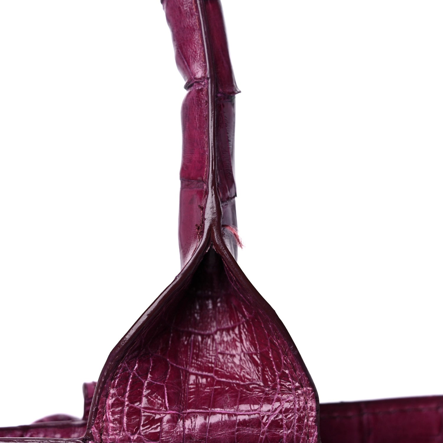 Nancy Gonzalez Crocodile Leaf Tote Puprle 15 of 15