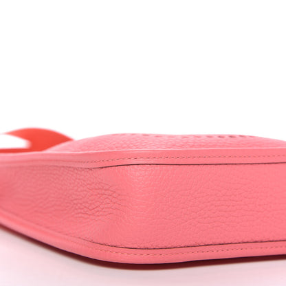 Hermes Taurillon Clemence Amazone Evelyne TPM Rose Azalee Rouge Pivoine 6 of 9