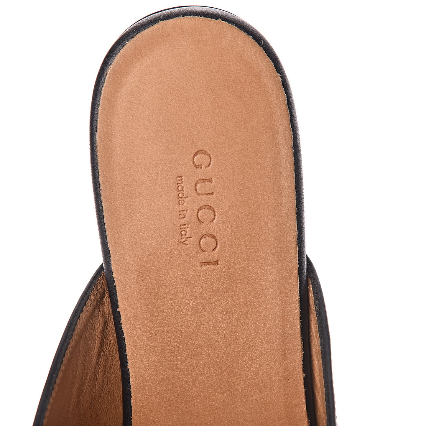 Calfskin Womens Princetown Slippers 37.5 Black