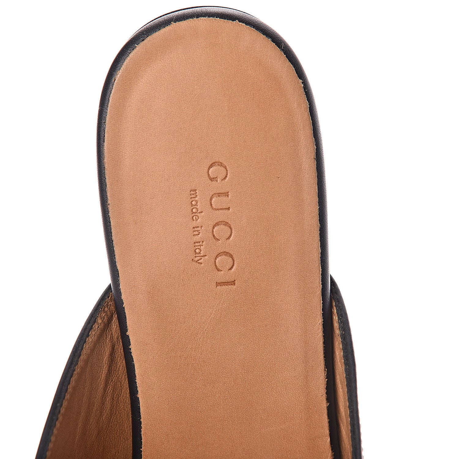 Gucci Calfskin Womens Princetown Slippers 37.5 Black 7 of 7