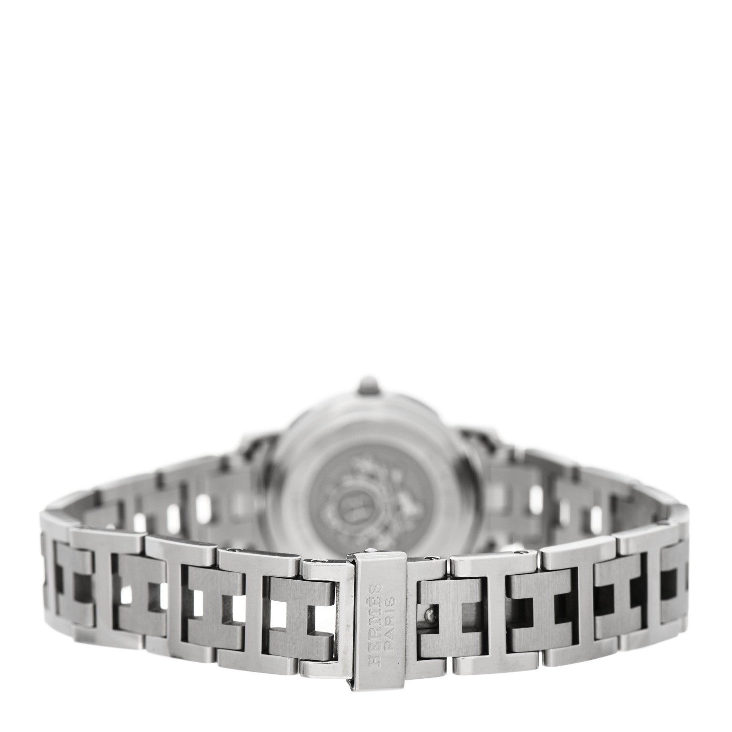 Hermes Stainless Steel 24mm Clipper Quartz Watch White 3 of 6