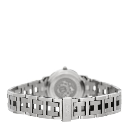Hermes Stainless Steel 24mm Clipper Quartz Watch White 3 of 6