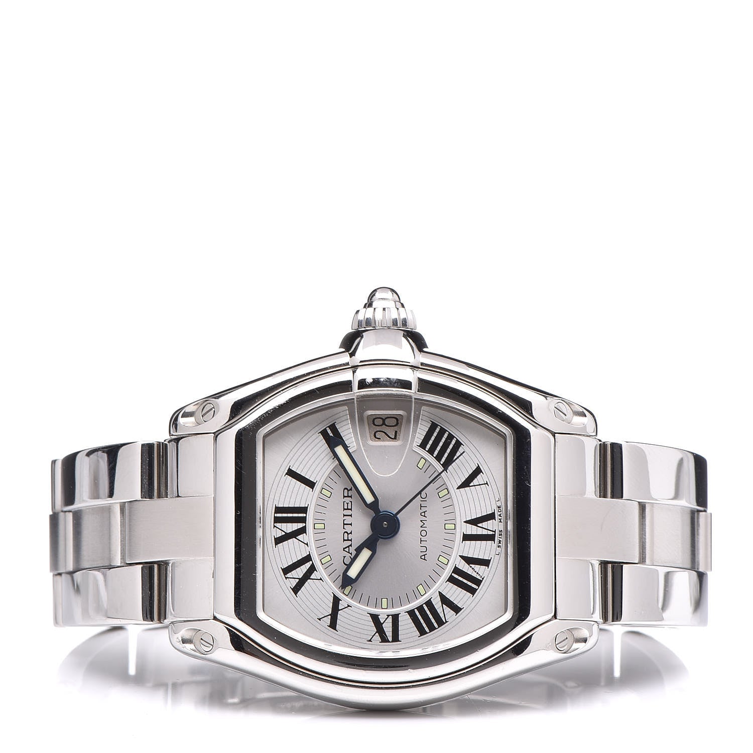 Cartier Stainless Steel 37mm Roadster Automatic Watch 3 of 7
