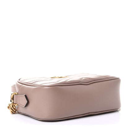 Gucci Calfskin Matelasse Mini GG Marmont Chain Shoulder Bag Porcelain Rose 4 of 5