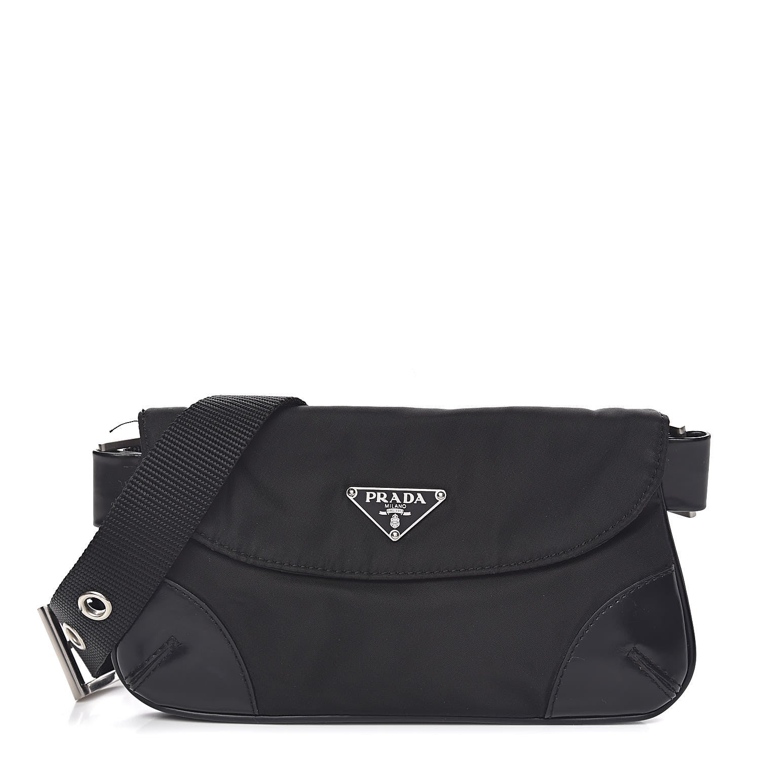 Prada Tessuto Nylon Belt Bag Black 1 of 10