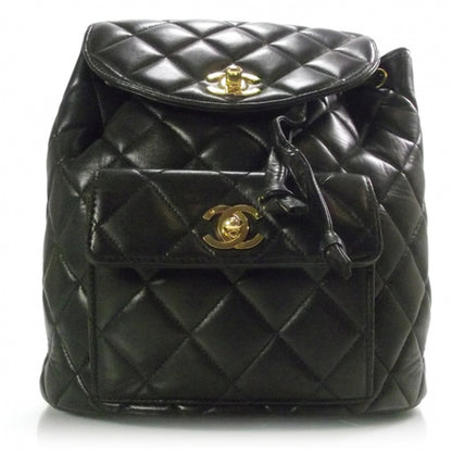 Chanel Lambskin Quilted Backpack Black 1 of 11