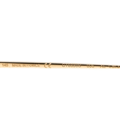 Cartier Metal Rimless C Decor Sunglasses CT0330S Gold Green 6 of 7