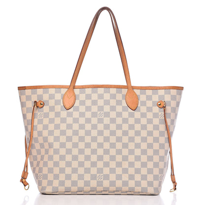 Louis Vuitton Damier Azur Neo Neverfull MM Rose Ballerine 3 of 22